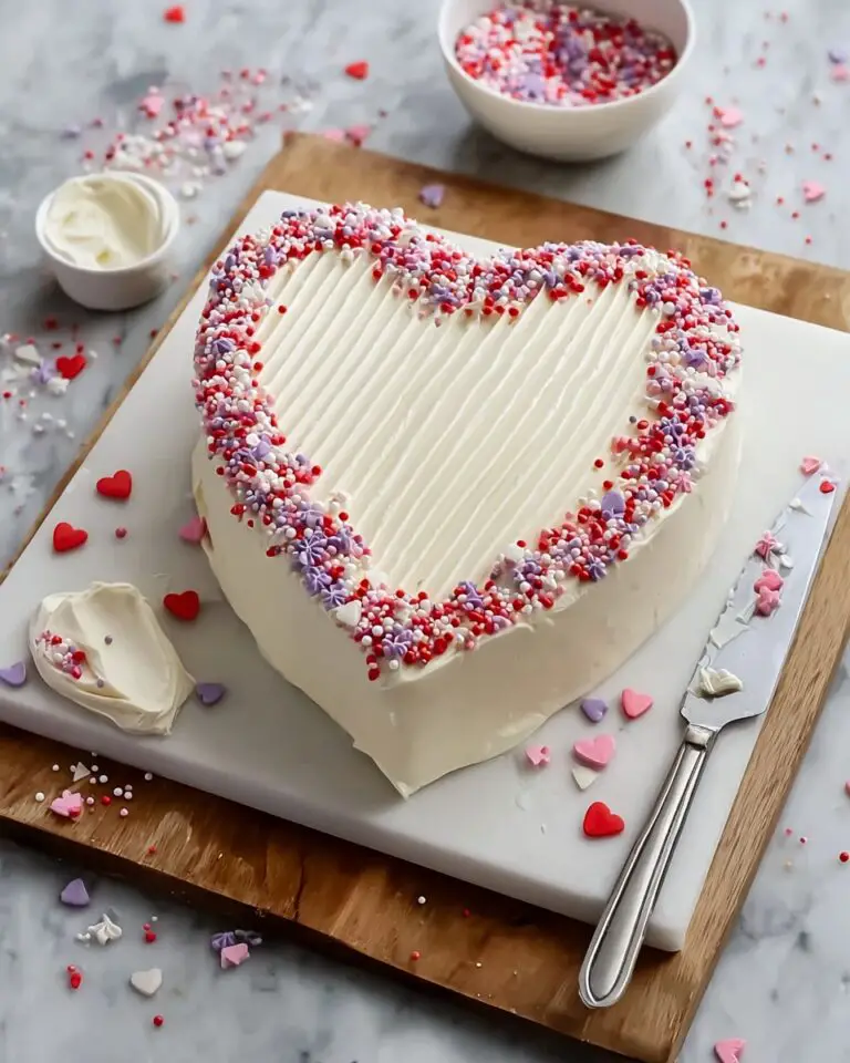 Heart Shaped Cocoa Cake with Cream Cheese Frosting Recipe