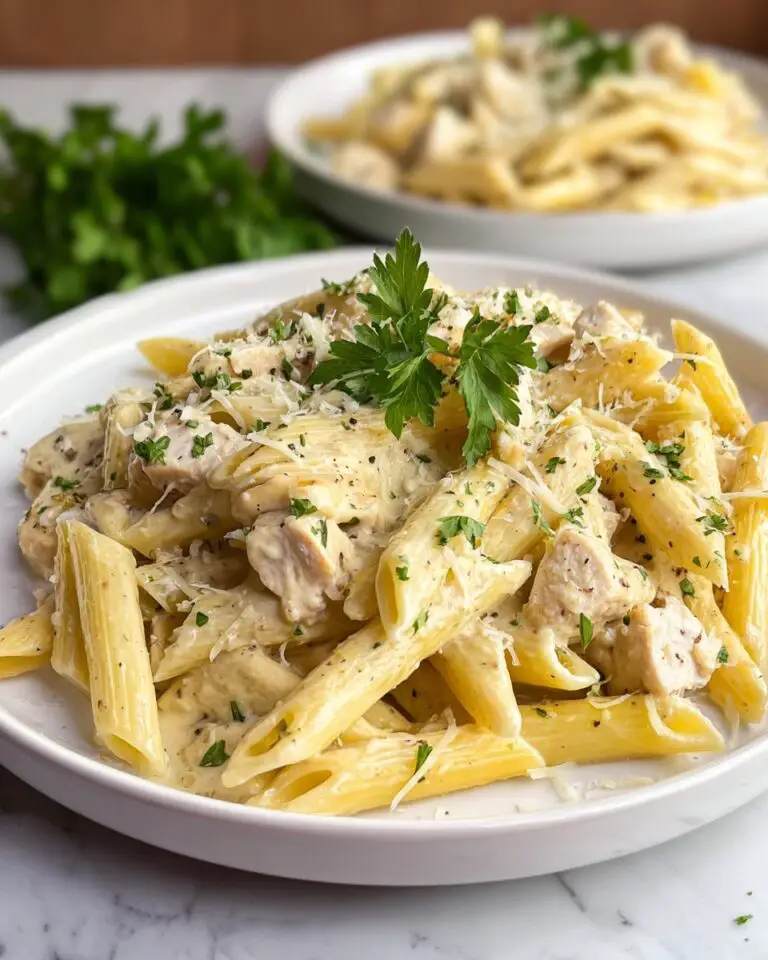 Healthy Garlic Parmesan Chicken Pasta Recipe