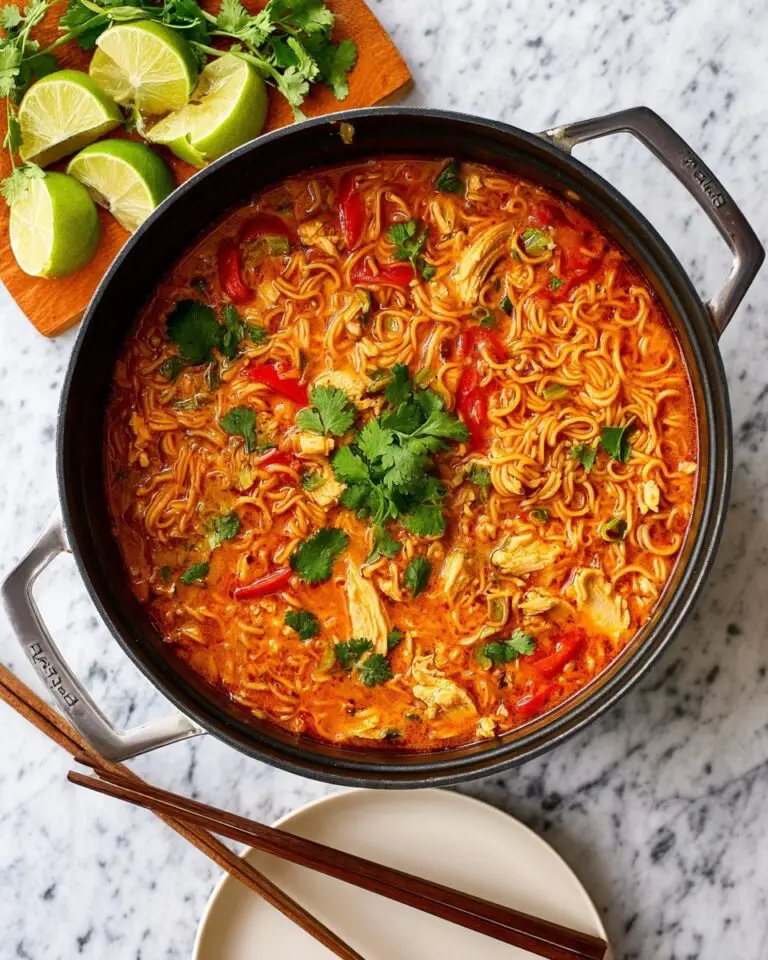 Thai Red Curry Chicken Noodle Soup Recipe