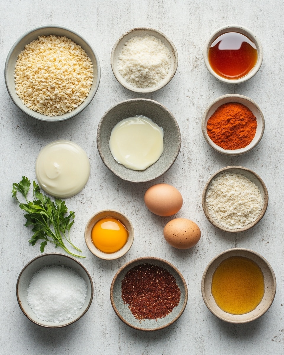 The image shows several pieces of crispy, golden brown fried chicken placed on a baking sheet with dark burnt spots and oil stains, highlighting the crunchy texture of the chicken coating. Each piece has a rough, crumbly surface with small flaky bits sticking out, and the colors range from deep amber to lighter golden hues. The pieces vary slightly in size and shape, spread out on the sheet to show their crunchy crusts clearly. The background is changed to a white marbled texture. photo taken with an iphone --ar 4:5 --v 7