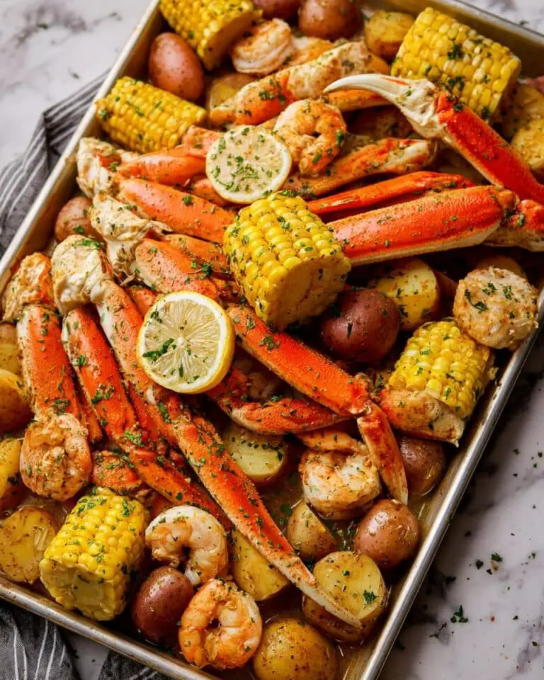 Cajun Seafood Boil with Garlic Butter Sauce Recipe