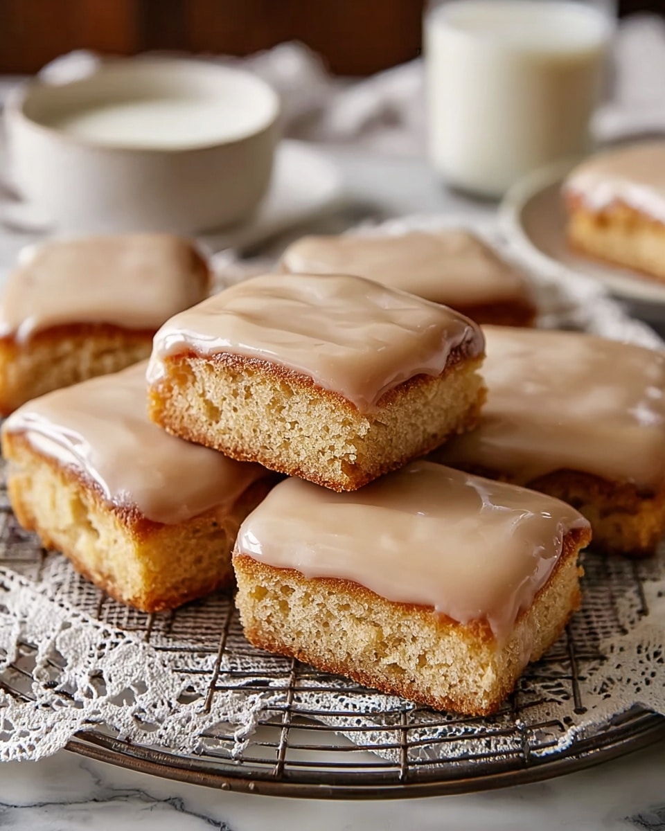 Irresistibly Soft Maple Donut Bars Recipe