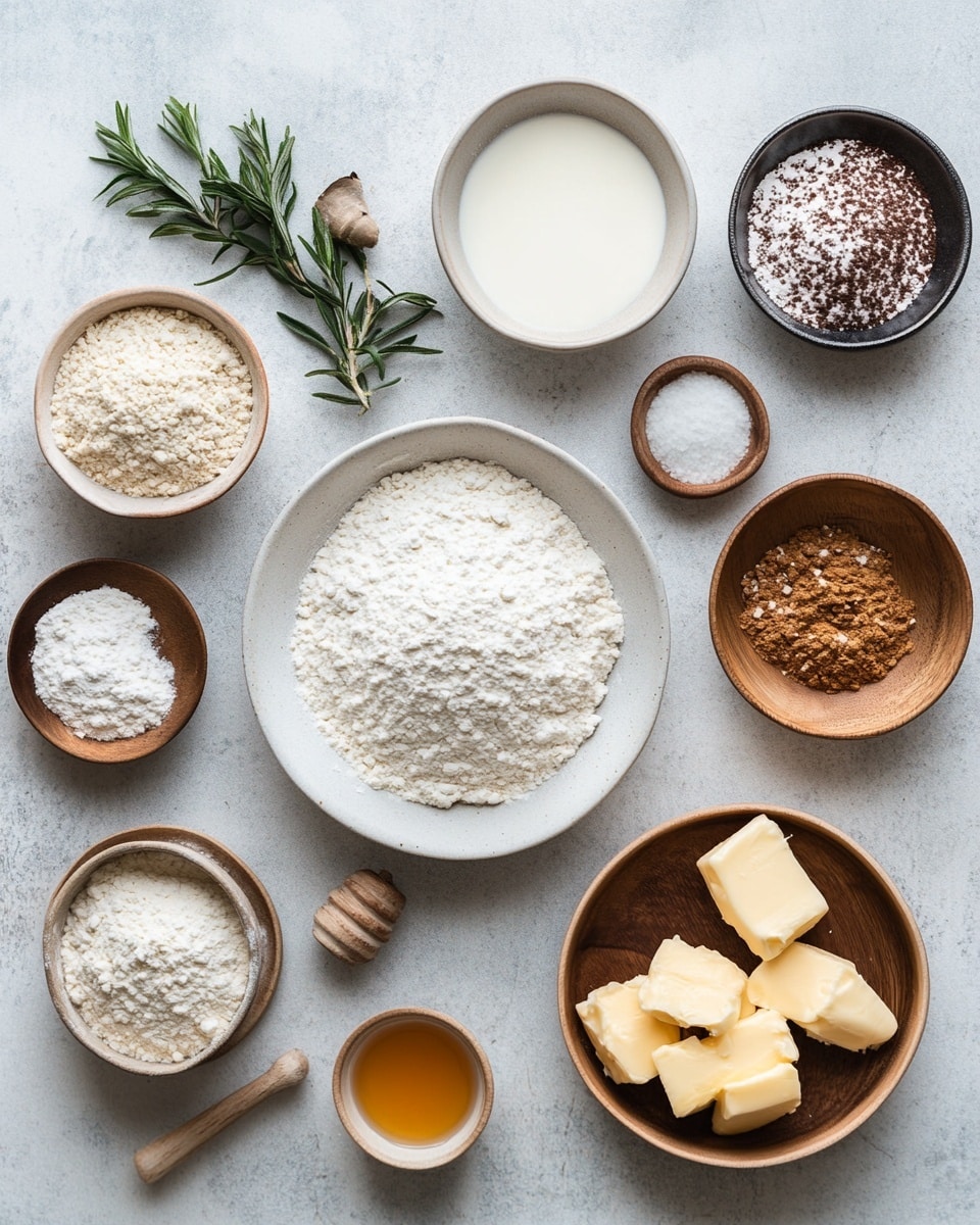 Five square pastries with a thick, shiny, light beige icing layer on top sit on a dark wire cooling rack. Each pastry has two layers: a golden brown bottom with a slightly darker crust and a lighter, soft-looking top under the icing. One pastry is stacked on top of the others, showing the inside texture. The rack rests on a white marbled surface with a lace cloth nearby. In the back, a white cup filled with a light drink is visible, and the background has warm wooden tones. Photo taken with an iphone --ar 4:5 --v 7