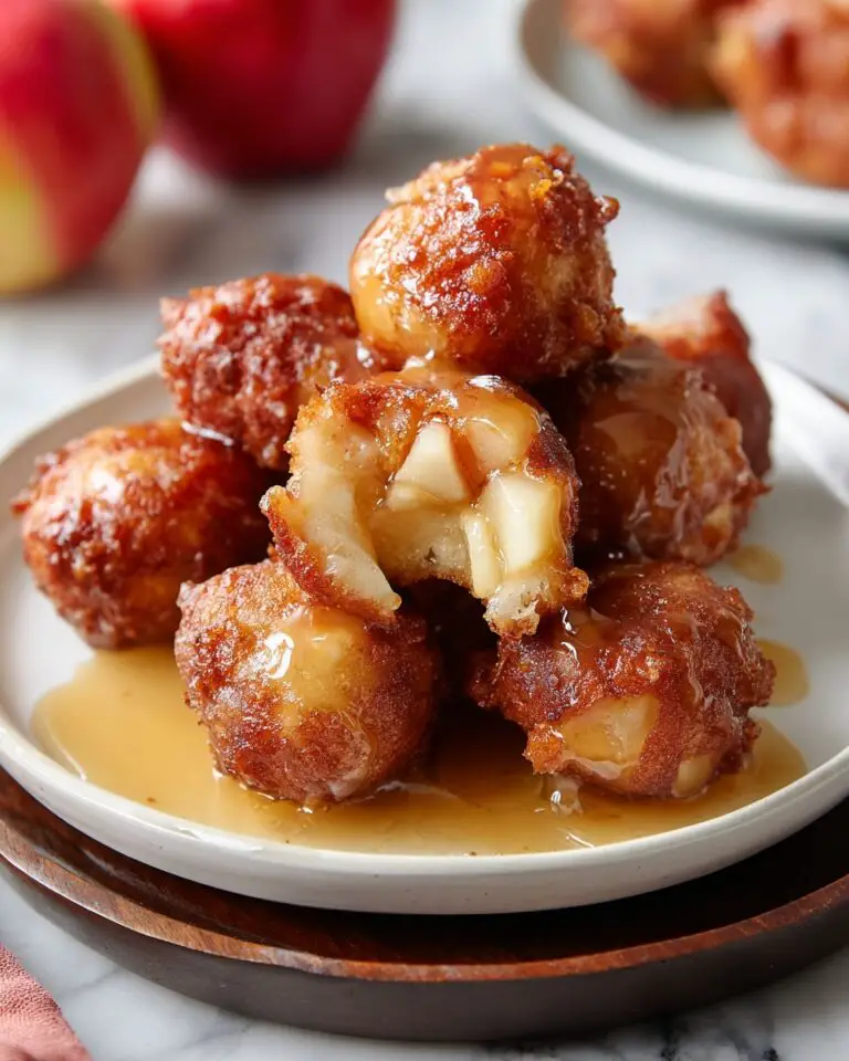 Apple Fritter Bites with Apple Cider Glaze Recipe
