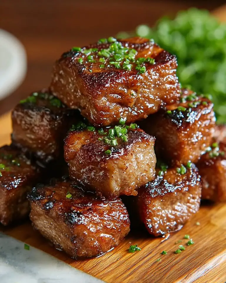 Irresistibly Savory Garlic Pork Bites: Easy Flavor Explosion! Recipe