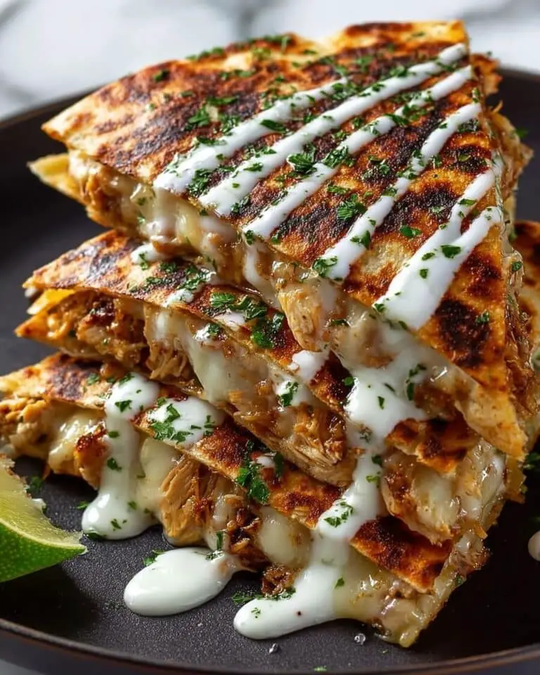 Cheesy Hot Honey Chicken Quesadillas Recipe