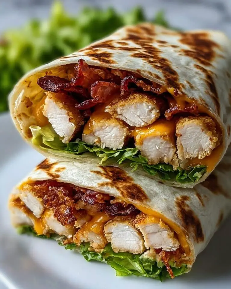 Crispy Chicken Bacon Wraps with Cheddar and Cream Cheese Recipe
