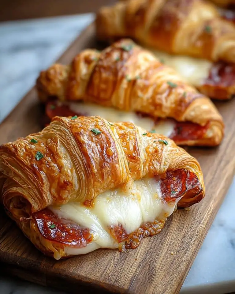 Mozzarella Pepperoni Croissant Rolls Recipe