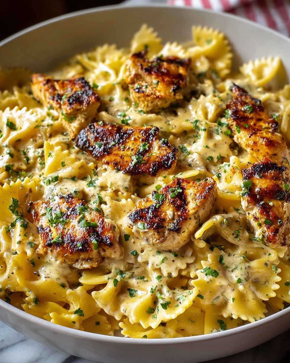 Cowboy Butter Lemon Bowtie Chicken with Broccoli Recipe