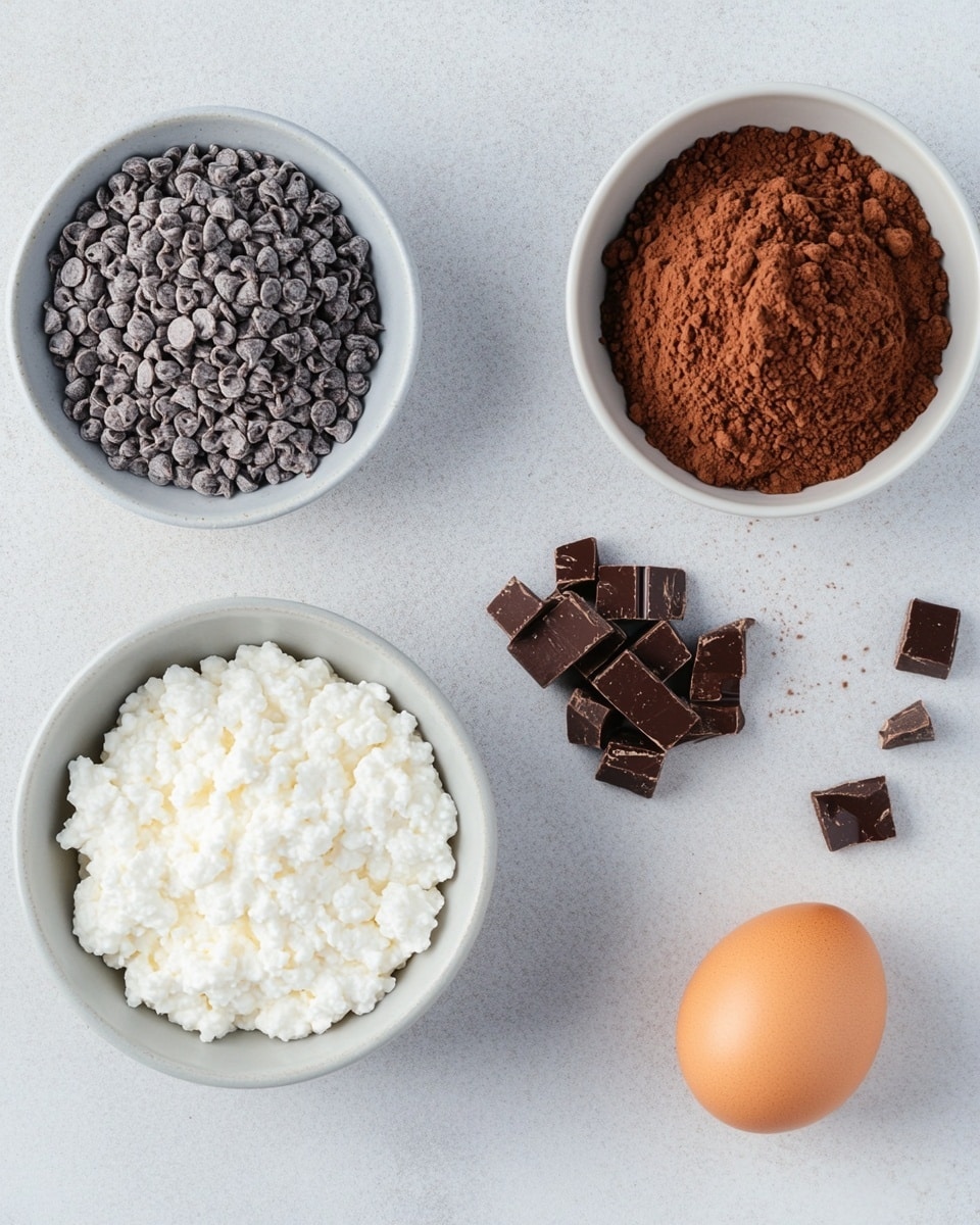 The image shows a rectangular glass dish filled with a dark brown, soft textured chocolate dessert. On top, there is a large scoop of white vanilla ice cream, smooth and creamy, sitting in the middle of the chocolate layer. The chocolate layer looks moist and slightly wrinkled around the edges. The dish is placed on a surface with a white marbled texture. photo taken with an iphone --ar 4:5 --v 7