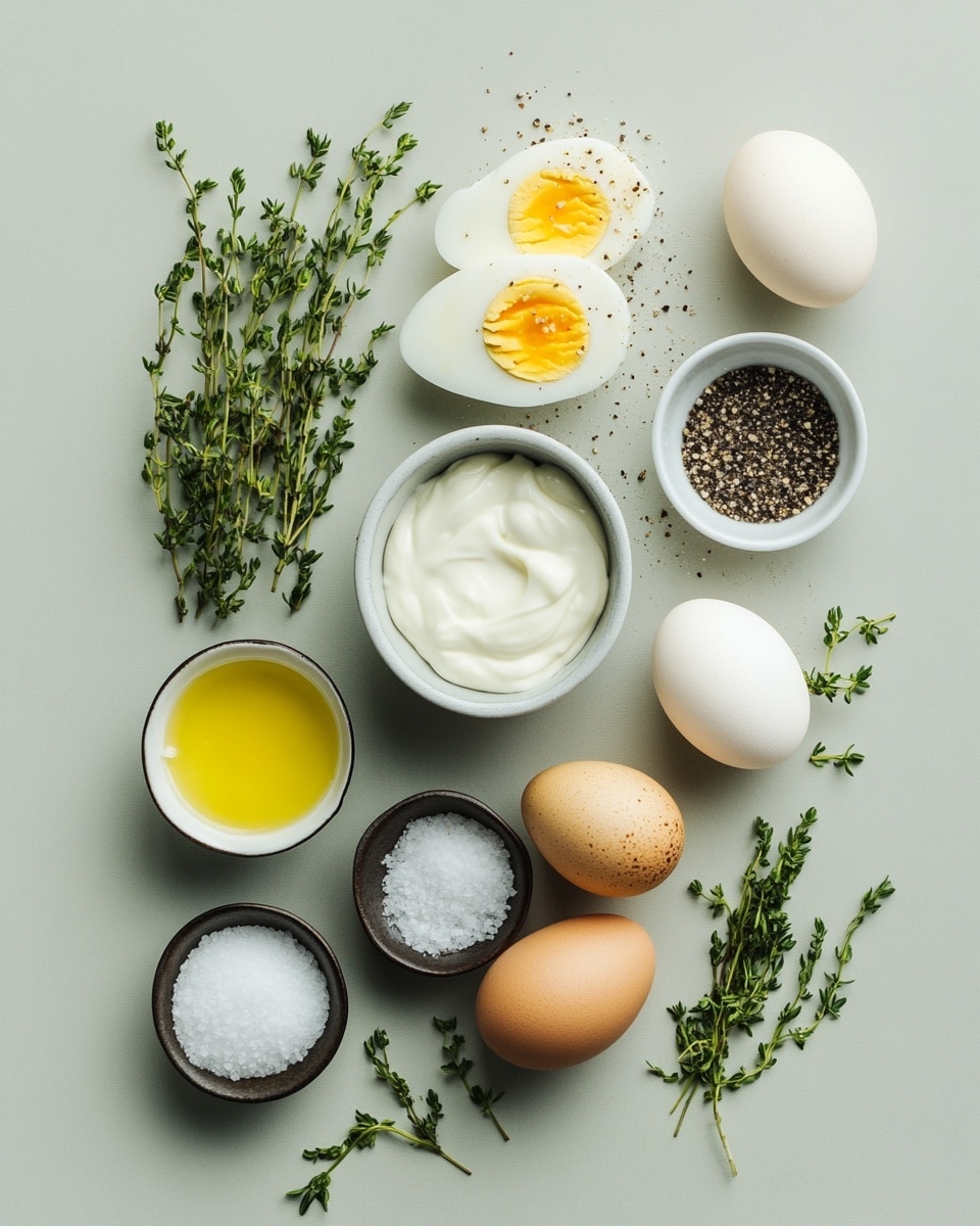 The image shows a close-up view of six half boiled eggs, each with two layers. The bottom layer is the smooth, halved egg white with light blue, light green, and orange colors, arranged randomly. On top of each egg white layer, there is a thick, swirled dollop of bright yellow mashed yolk that has a slightly rough texture with visible small specks. The eggs are placed on a white marbled surface. The lighting highlights the texture and colors, making the yellow yolk swirl look creamy and dense photo taken with an iphone --ar 4:5 --v 7