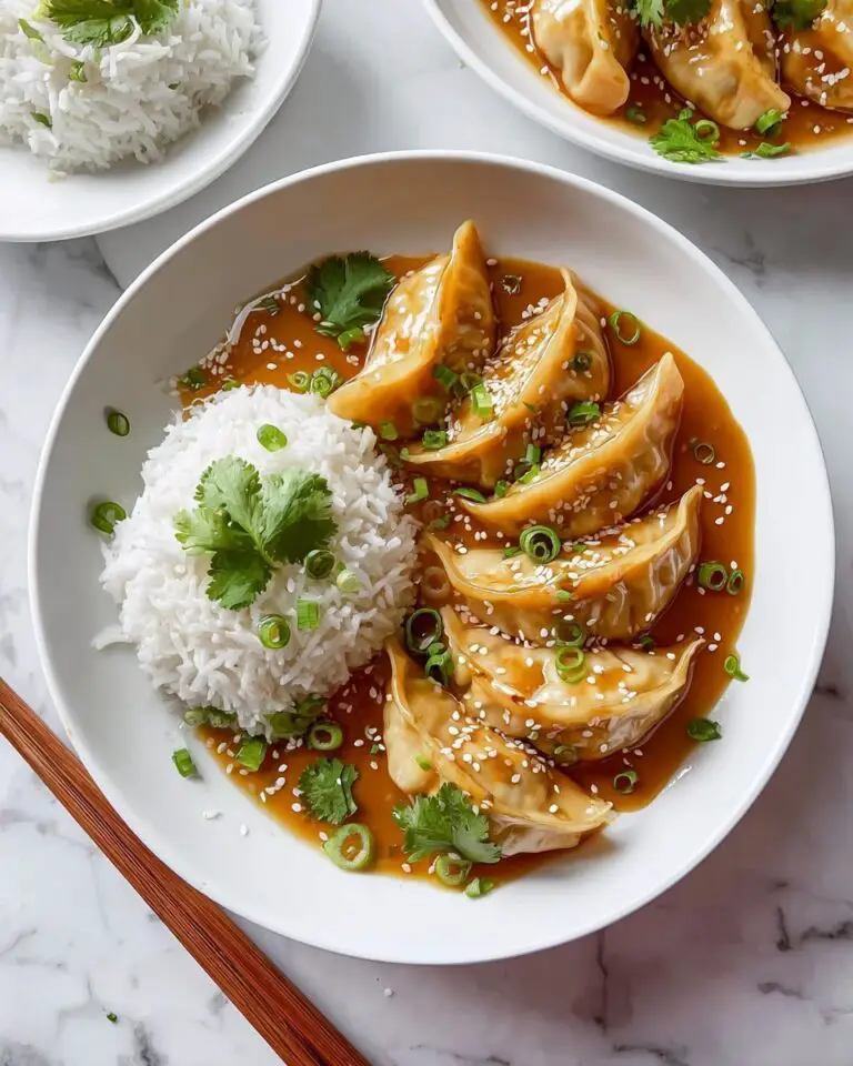 Viral One Pan Dumpling Bake in Red Curry Broth Recipe