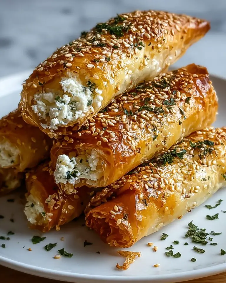 Indulgent Oven Fried Feta Rolls with Chili Honey Sauce Recipe