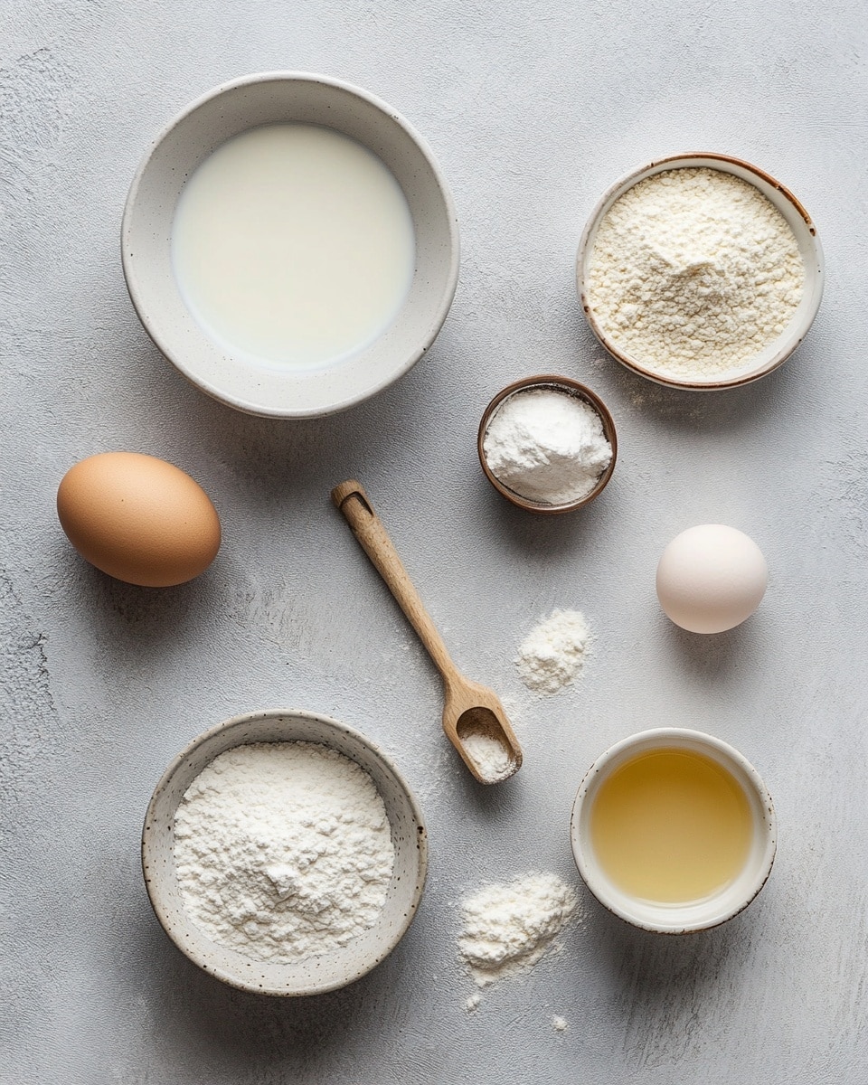 The image shows a white plate with three thick, fluffy golden yellow sponge pancakes stacked unevenly. The top pancake has a slow stream of clear, shiny syrup being poured over its slightly crispy surface, with syrup dripping down the side. Around and on top of the pancakes are fresh frozen blueberries and bright red raspberries dusted lightly with powdered sugar, adding rich blue and red colors to the scene. The setting features a white marbled texture surface, giving a clean and bright look. photo taken with an iphone --ar 4:5 --v 7