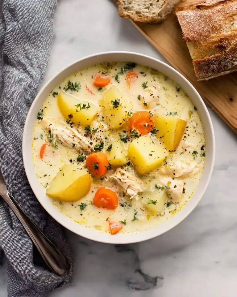 Slow Cooker Garlic Parmesan Chicken Stew Recipe