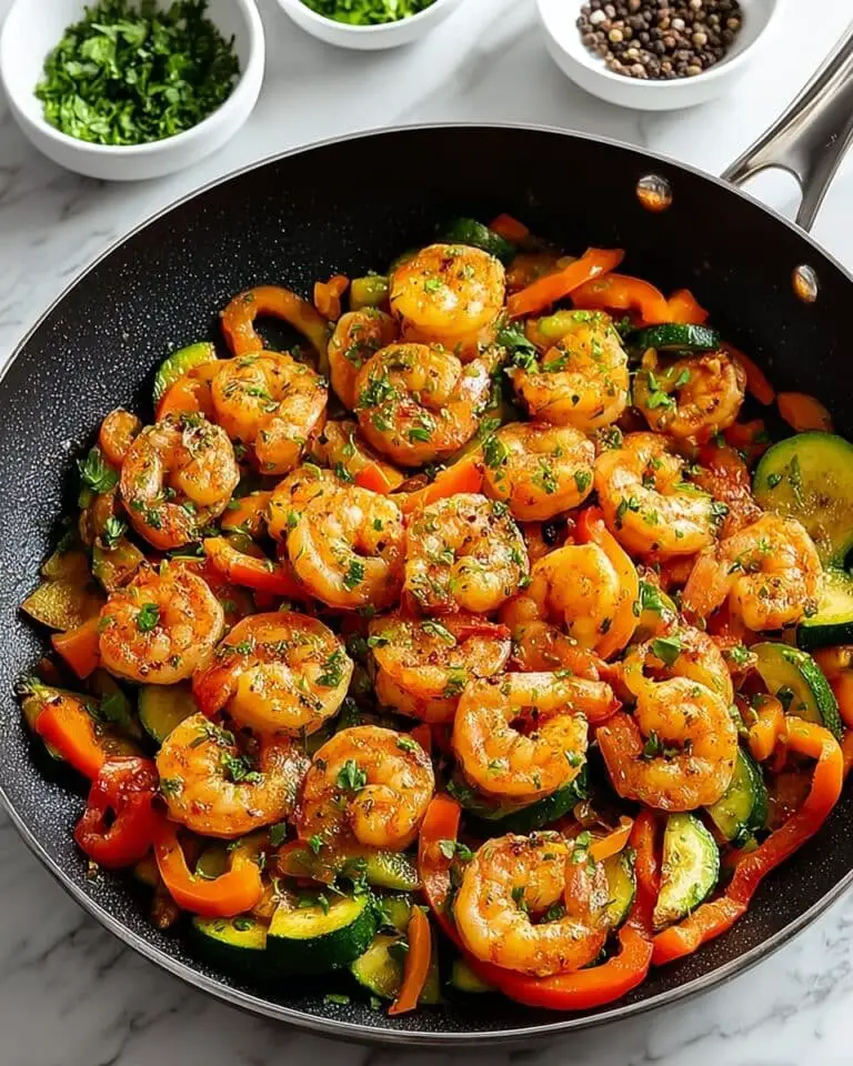 Easy Shrimp Vegetable Skillet Recipe
