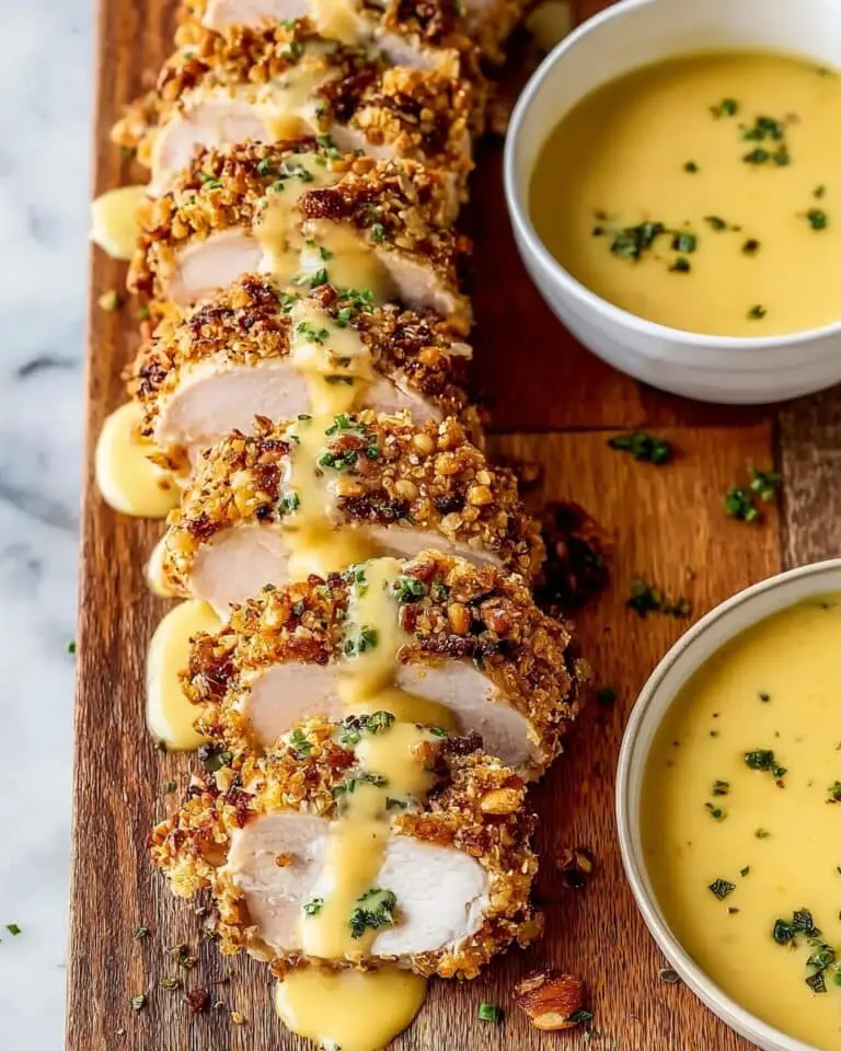 Pecan Crusted Chicken with Honey Mustard Sauce Recipe