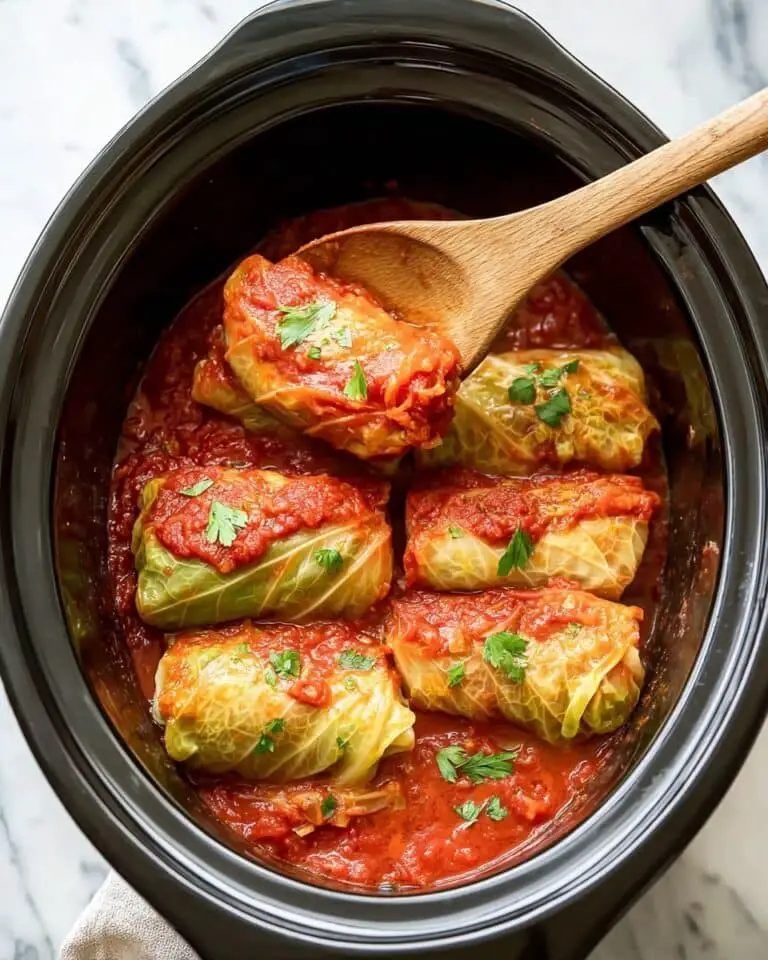 Slow Cooker Cabbage Rolls with Pork and Smoked Meats Recipe