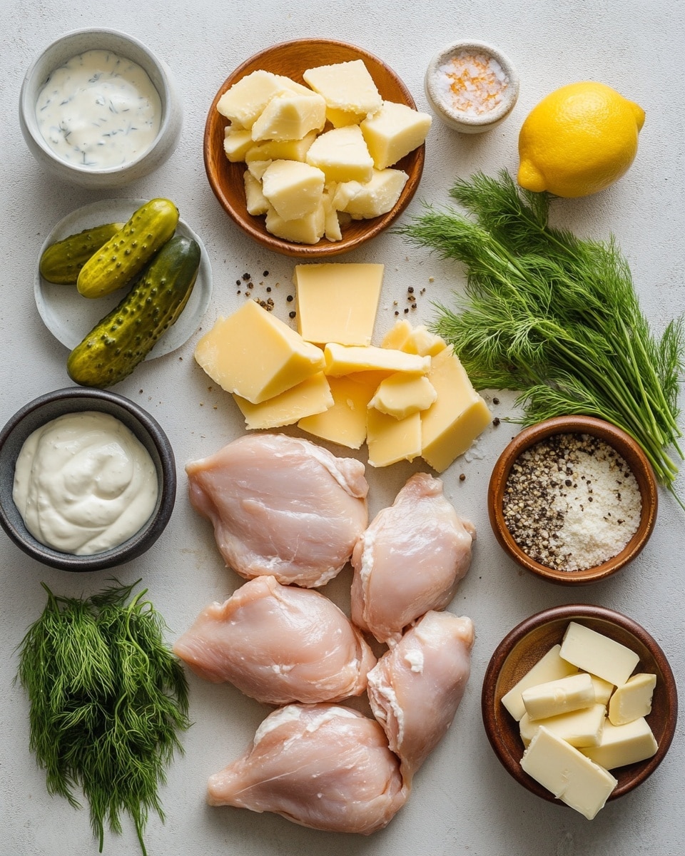Two crispy fried chicken sandwiches sit on a wooden board over a white marbled surface. Each sandwich has a shiny soft brown bun on top, followed by layers of light green pickle slices, white creamy sauce, a golden-brown crispy fried chicken fillet, and shredded pale green lettuce resting on the bottom bun. In the background, a glass jar with green pickle slices and a white bowl filled with small pretzels can be seen softly out of focus. Photo taken with an iphone --ar 4:5 --v 7