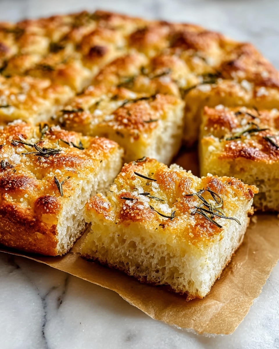 Crispy and Cheesy Garlic Parmesan Focaccia Bread Recipe