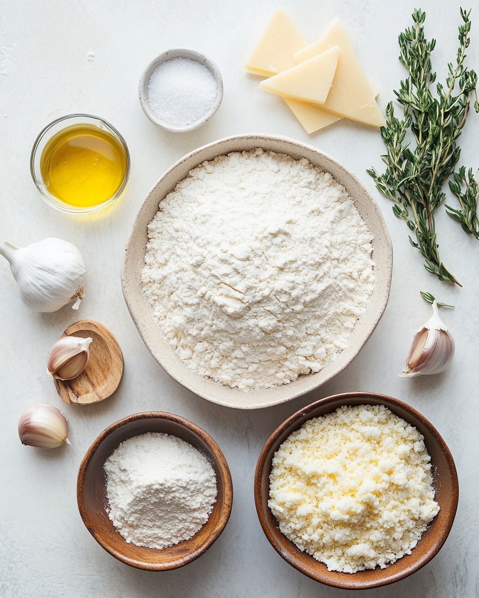 This image shows a thick, golden focaccia cut into square pieces on a light brown parchment paper. The top layer is crispy and has a juicy golden brown color with scattered coarse salt crystals and bits of green herbs, probably rosemary. The focaccia dough looks soft and airy with small holes visible under the crust. The edges are slightly thicker and darker brown, creating a nice contrast with the lighter inside. The background is a white marbled texture. photo taken with an iphone --ar 4:5 --v 7