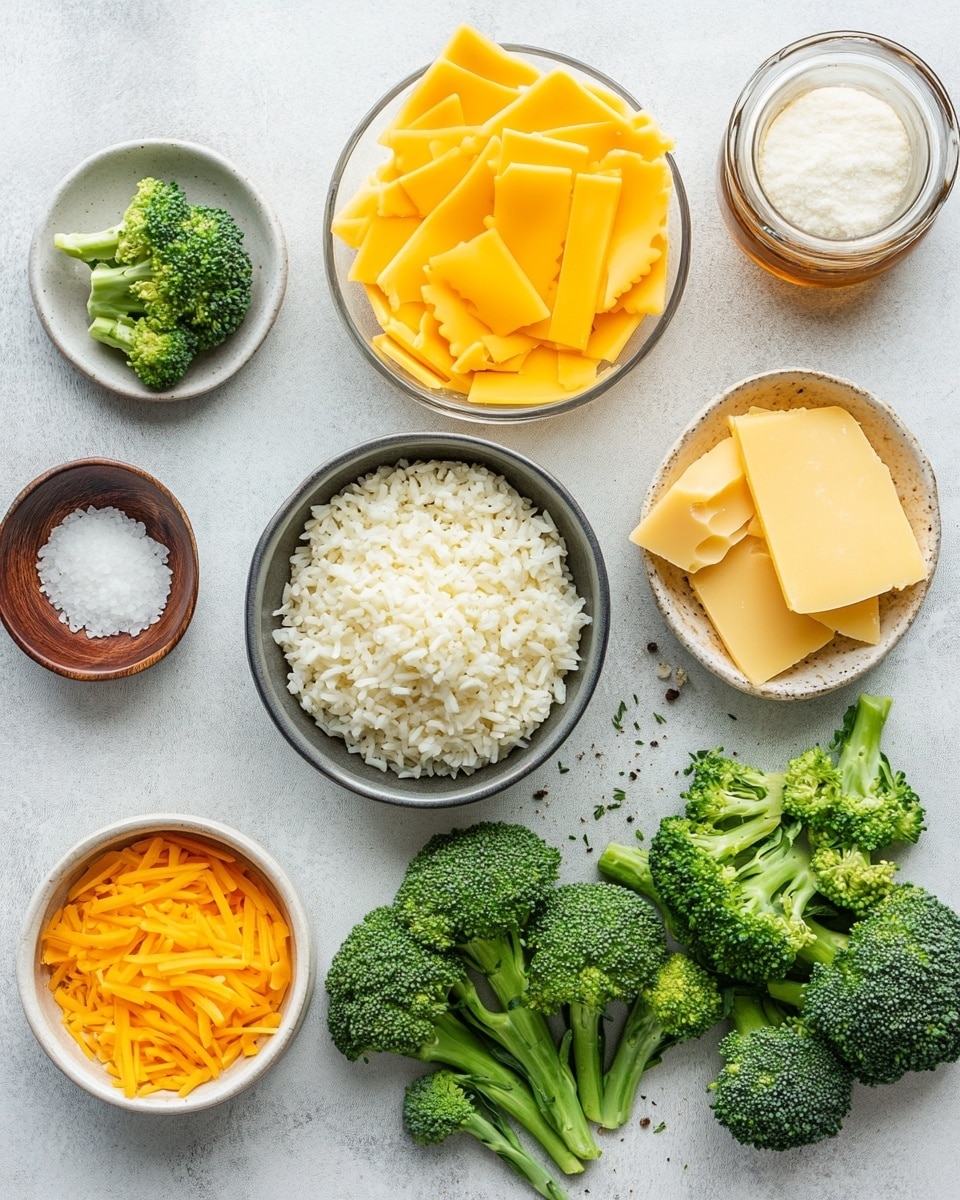The image shows a close-up of a pot filled with cooked rice mixed with small pieces of bright green broccoli. The rice grains are light yellow and look soft, with bits of black pepper sprinkled evenly across the surface. The broccoli pieces are cut into small florets and spread throughout the rice, giving a fresh green contrast to the creamy yellow rice. The pot is dark with two silver rivets visible near the top rim. In the blurred background, a blue cloth is draped softly. The setting is on a white marbled surface. photo taken with an iphone --ar 4:5 --v 7
