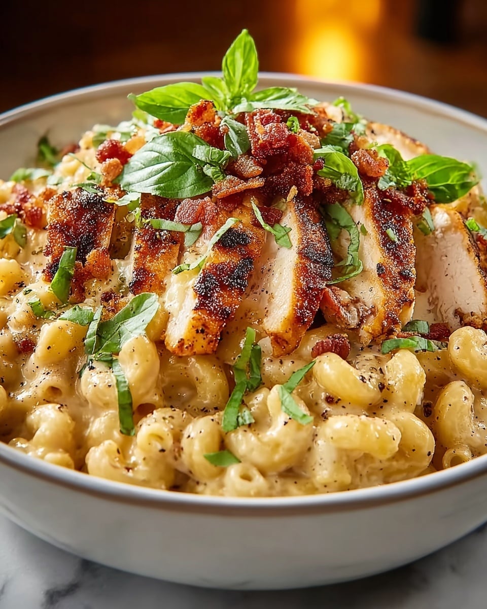 Creamy Honey Pepper Chicken Mac and Cheese Recipe