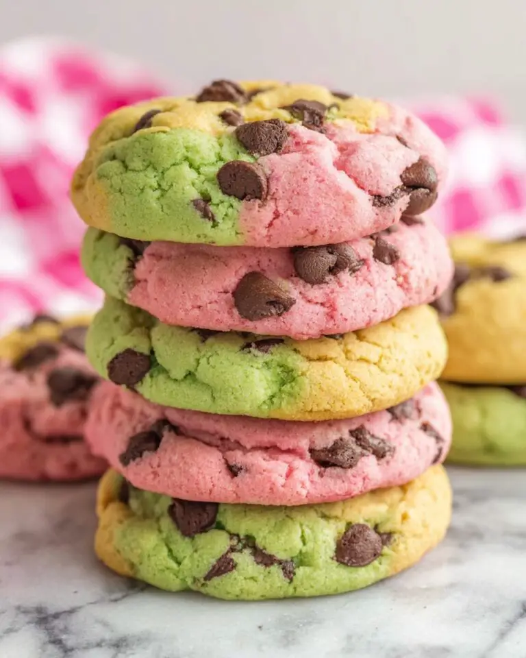 Spring Marble Chocolate Chip Cookies Recipe