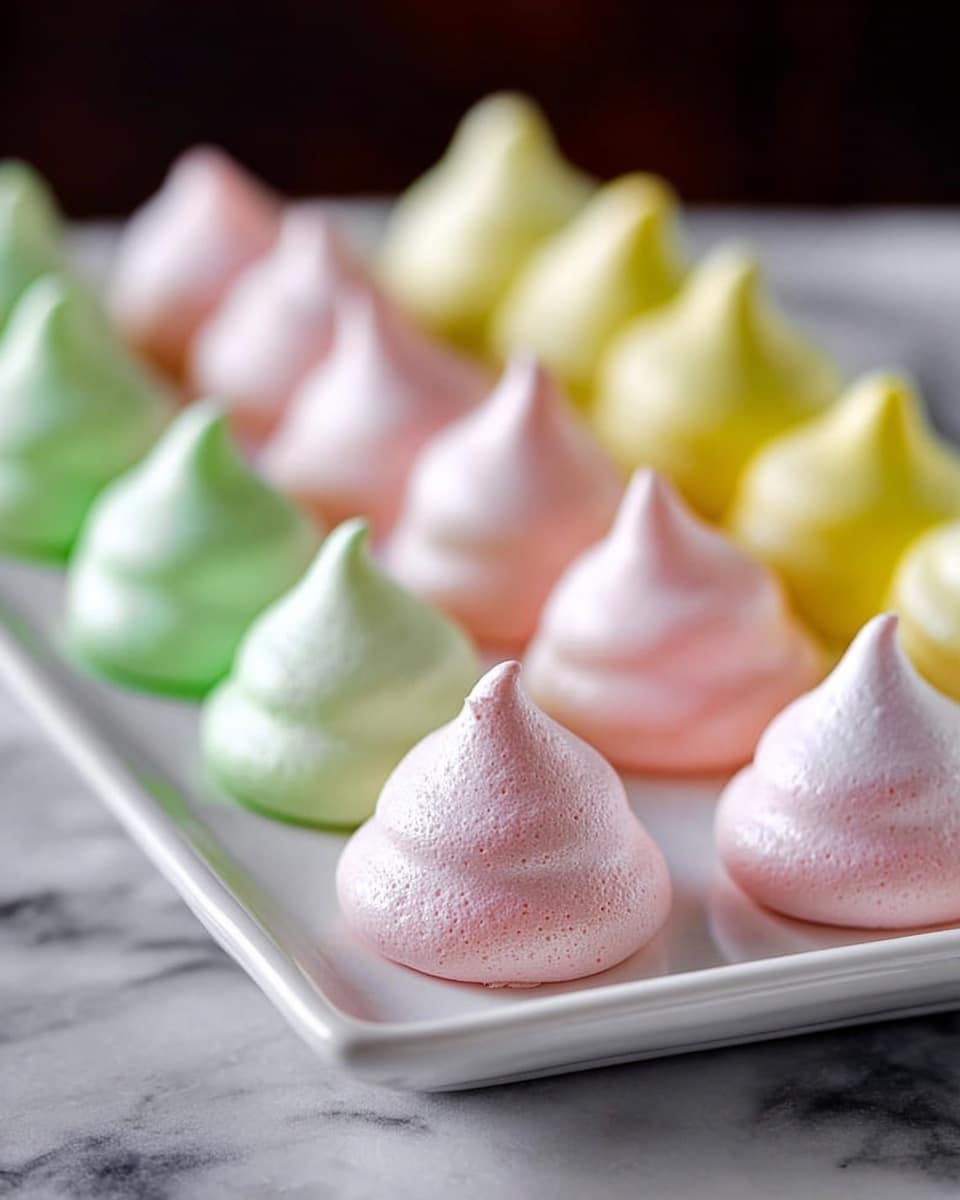 Spring Pastel Meringue Cookies with Your Favorite Flavor Recipe