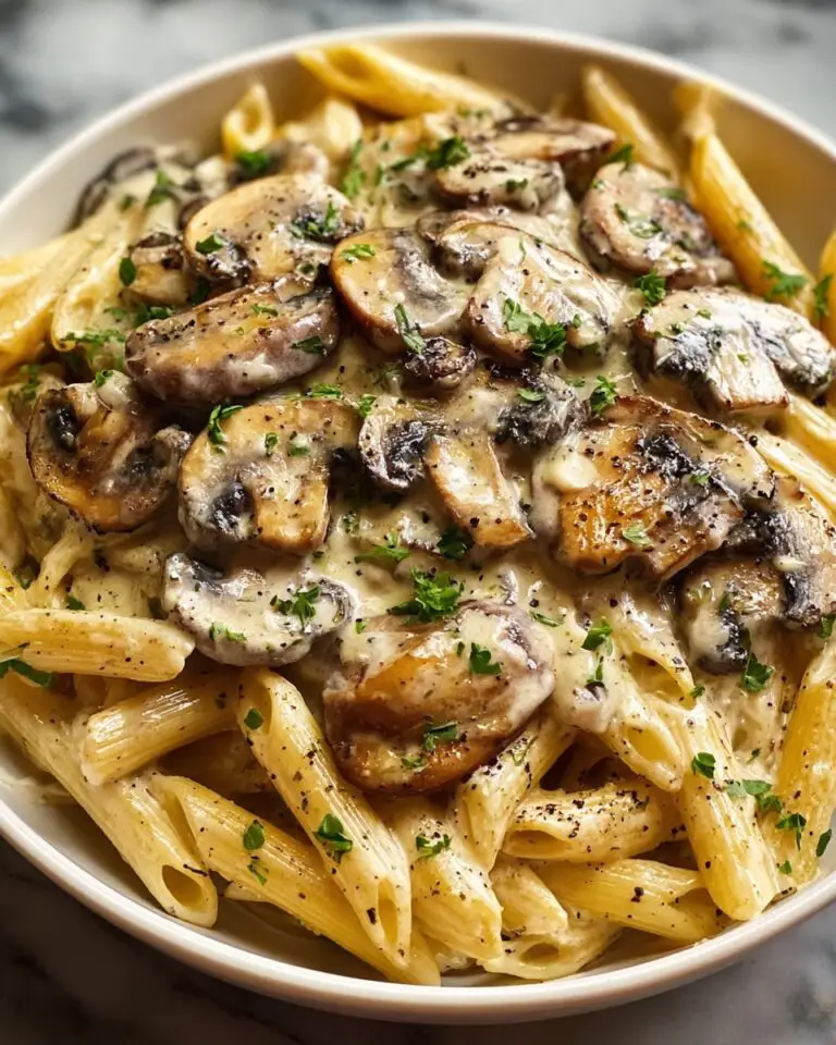 Creamy Tuscan Mushroom Pasta Skillet Recipe
