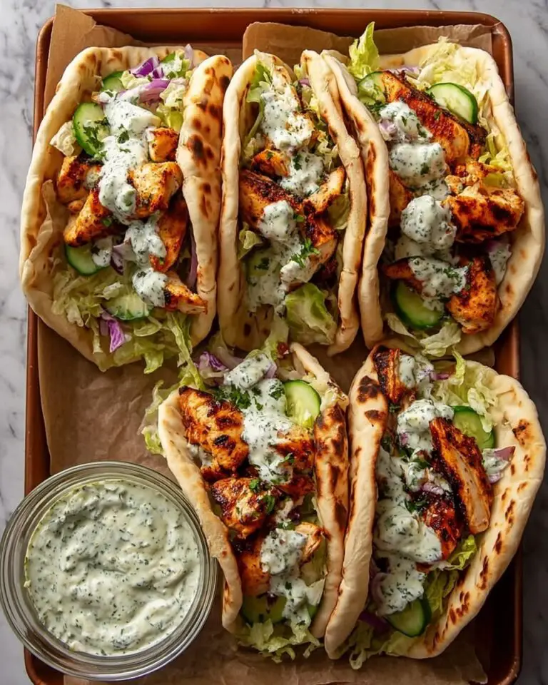 Sheet Pan Chicken Pitas with Herby Ranch Recipe
