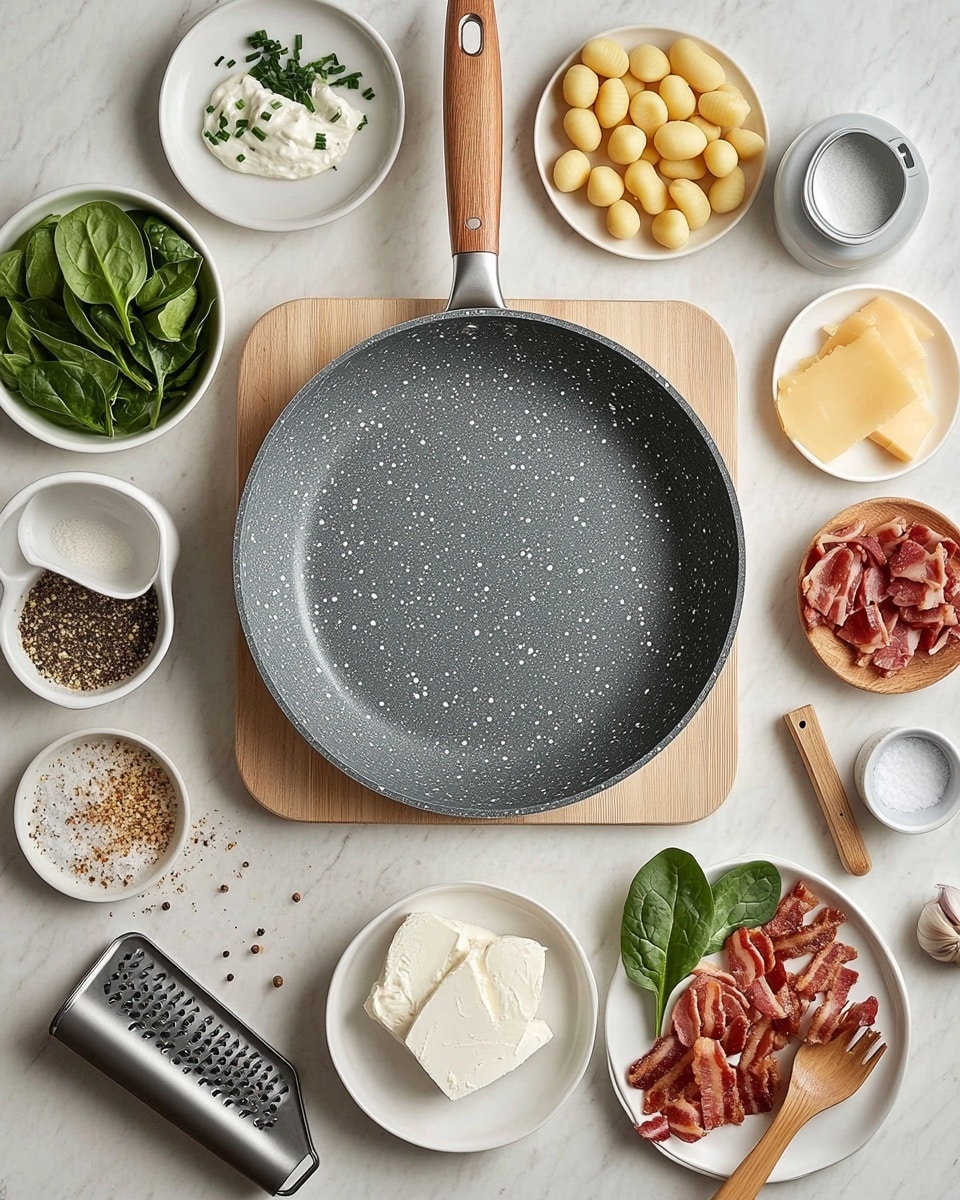 A white bowl filled with creamy gnocchi pasta, each gnocchi piece coated in a smooth, light yellow cheese sauce. The top layer shows golden-browned spots on some gnocchi, giving a slightly crispy look. Small green parsley leaves are scattered evenly across the top. Light sprinkles of grated cheese add texture and contrast on the browned parts. The bowl sits on a white marbled surface with a soft focus background. Photo taken with an iphone --ar 4:5 --v 7