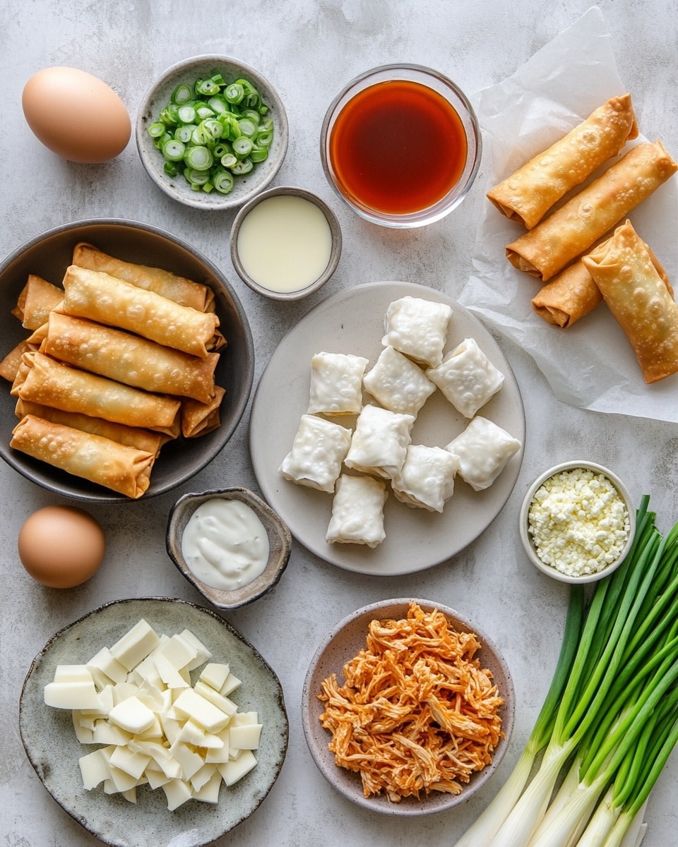 The image shows seven golden brown crisp rolled taquitos arranged on a wooden board. They are drizzled with thin white sauce lines and sprinkled with small chopped green onions, adding touches of green. On the left side of the board, there is a small metal cup filled with bright red salsa. The crispy texture of the taquitos is visible, and the scene is warm and inviting. photo taken with an iphone --ar 4:5 --v 7