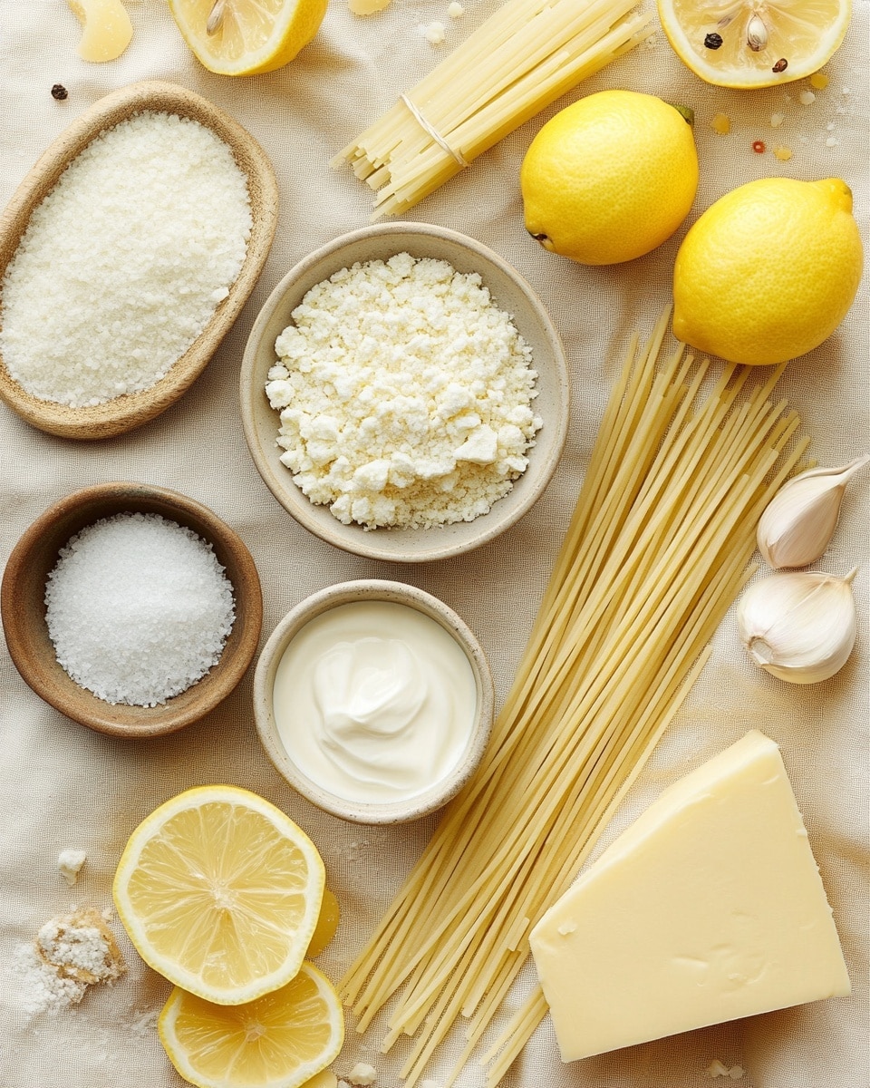 A close-up view of a single layer of cooked spaghetti covered evenly with a creamy white sauce. The noodles are thick and glossy, tangled loosely in natural swirls. Small black pepper flakes are scattered across the entire surface, adding contrast to the pale cream color of the pasta. The texture of the noodles looks smooth and slightly firm. The background is a white marbled surface. photo taken with an iphone --ar 4:5 --v 7