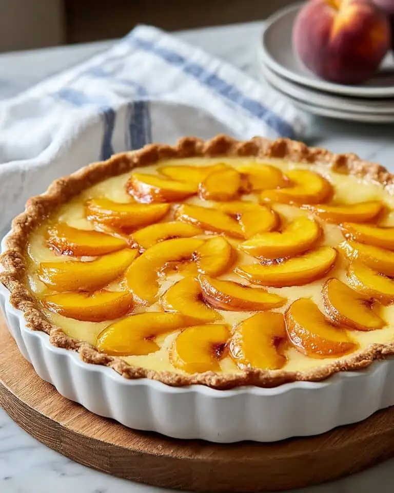 Custard Peach Pie Recipe