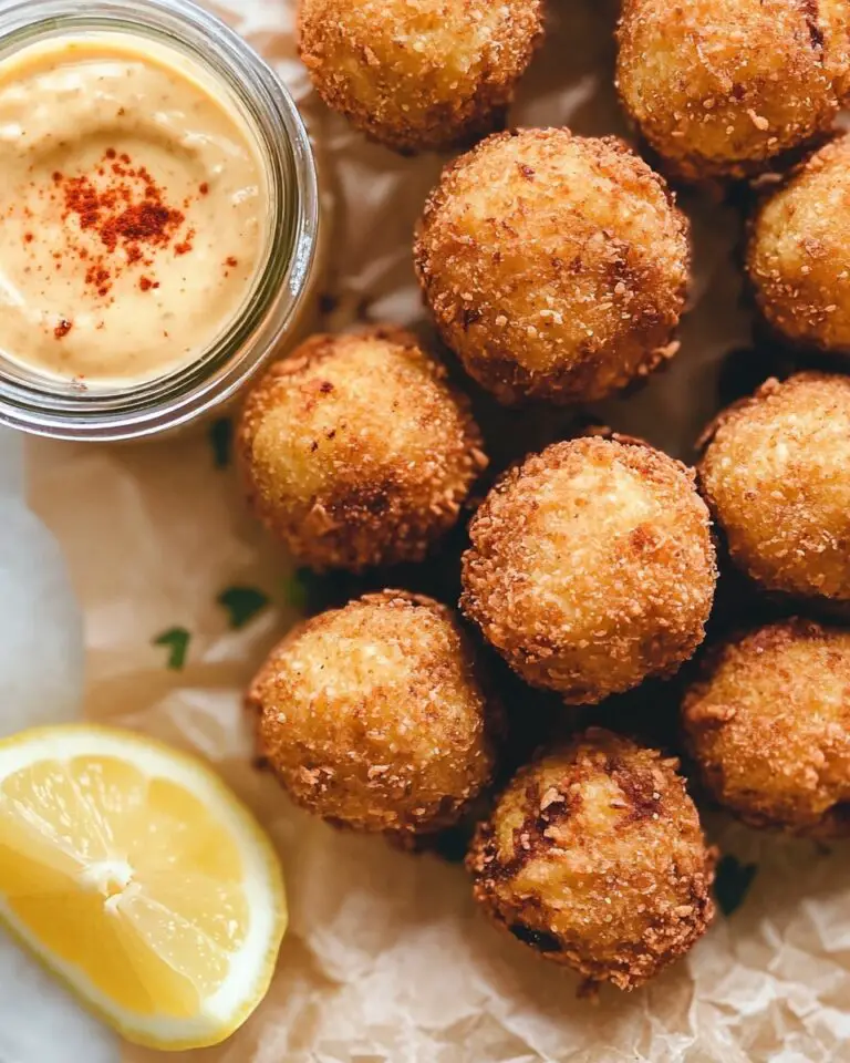 Crispy Baked Crab Balls with Spicy Dipping Sauce Recipe