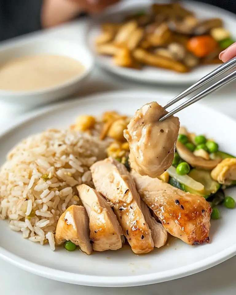 Hibachi Chicken with Fried Rice and Vegetables Recipe