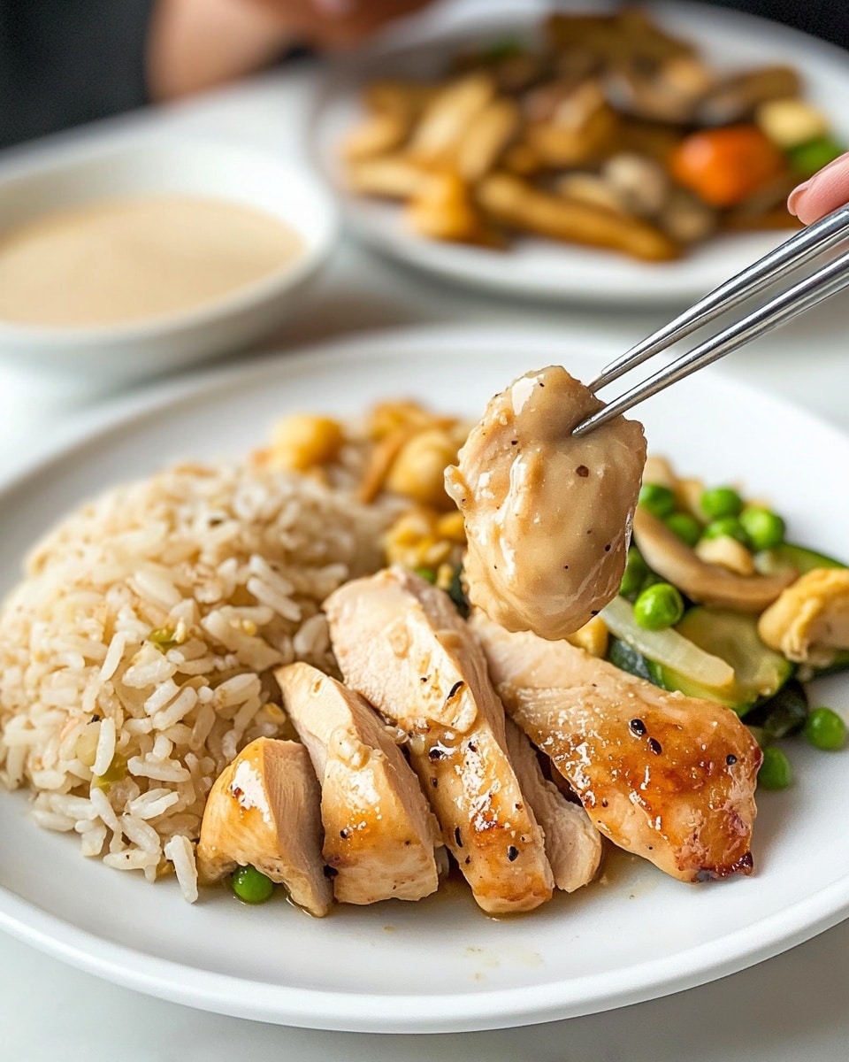 Hibachi Chicken with Fried Rice and Vegetables Recipe