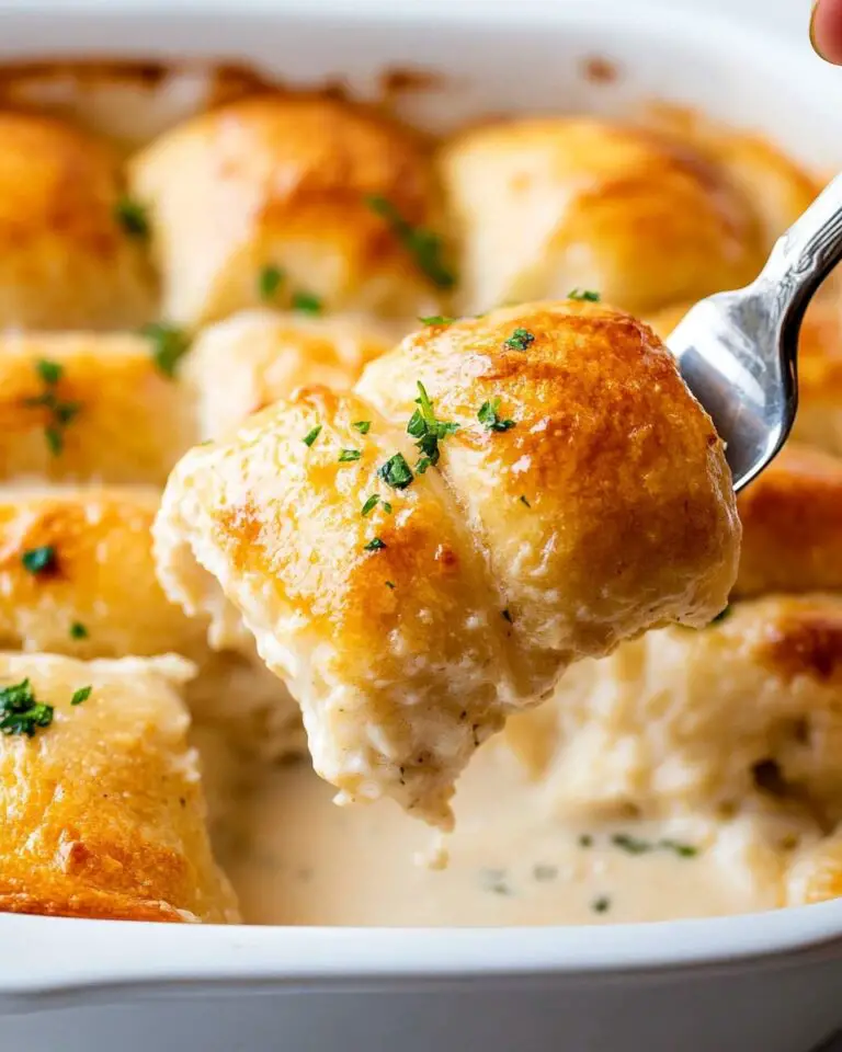 Chicken Crescent Rolls with Cheddar and Mushroom Soup Recipe