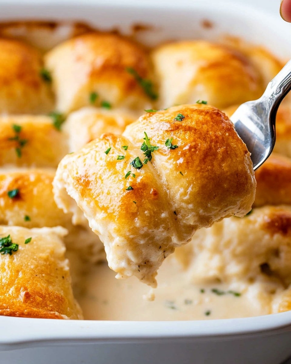 Chicken Crescent Rolls with Cheddar and Mushroom Soup Recipe