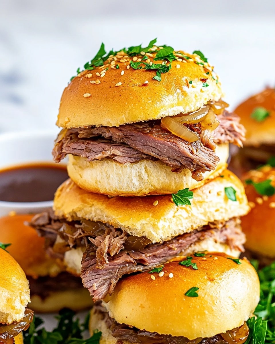 Easy French Dip Sliders Recipe