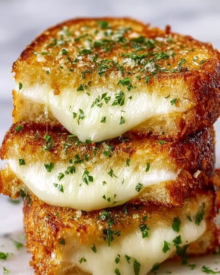 Garlic Bread Grilled Cheese Sandwich Recipe