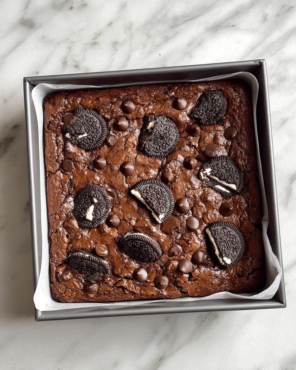 Easy Fudgy Oreo Brownie Recipe