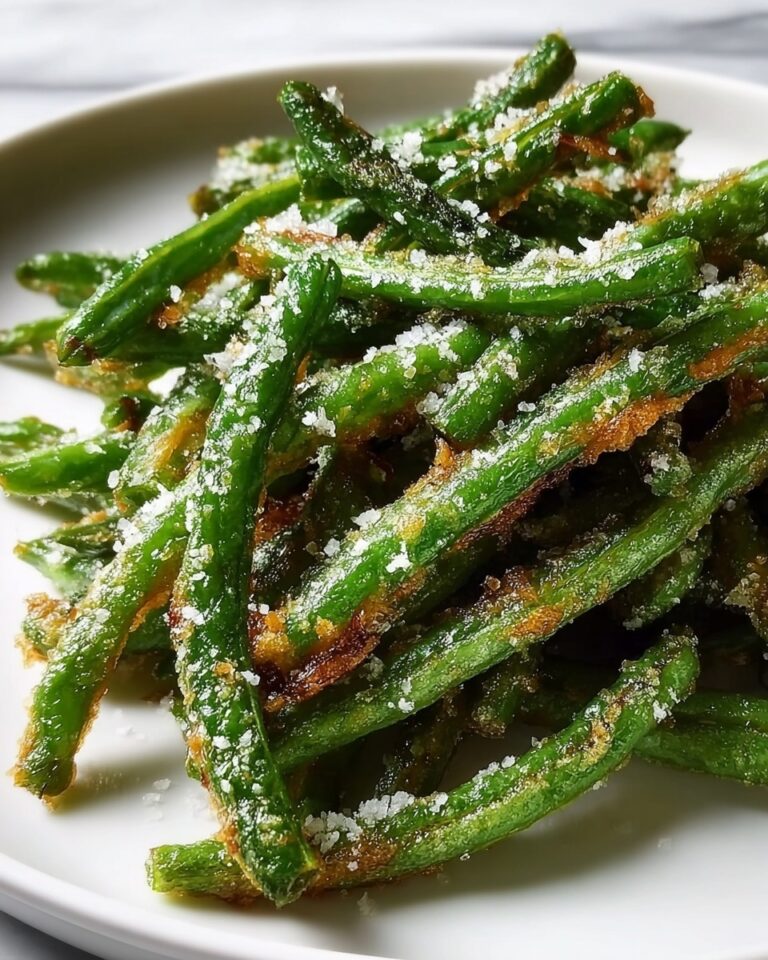 Crispy Garlic Parmesan Green Beans Recipe