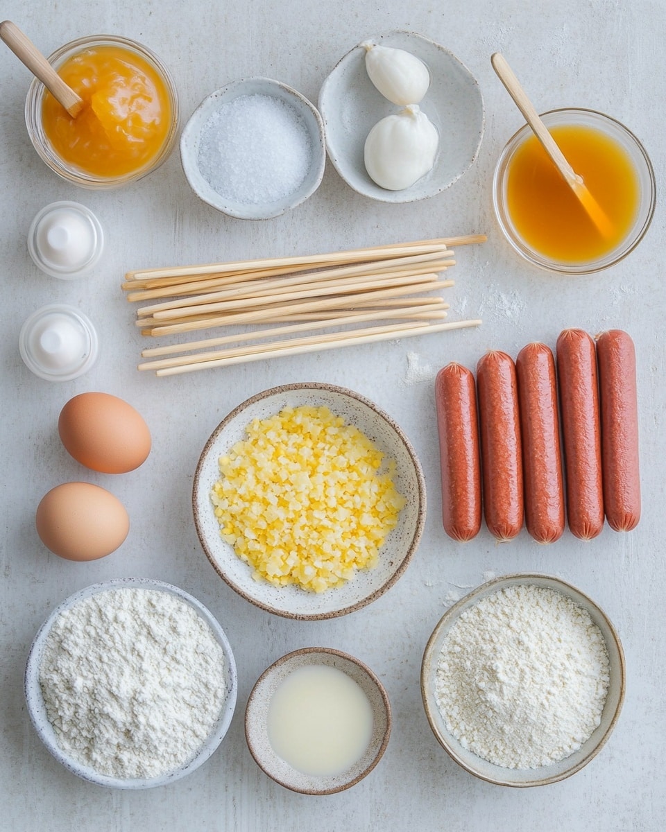 The image shows several small, oval, golden-brown fried snacks placed on a white plate with speckled black details. One of these snacks is held by a woman's hand with light purple nails, dipping it into a small white cup filled with thick red sauce. Next to this cup is another white cup containing smooth yellow mustard sauce. The background is a white marbled texture. photo taken with an iphone --ar 4:5 --v 7