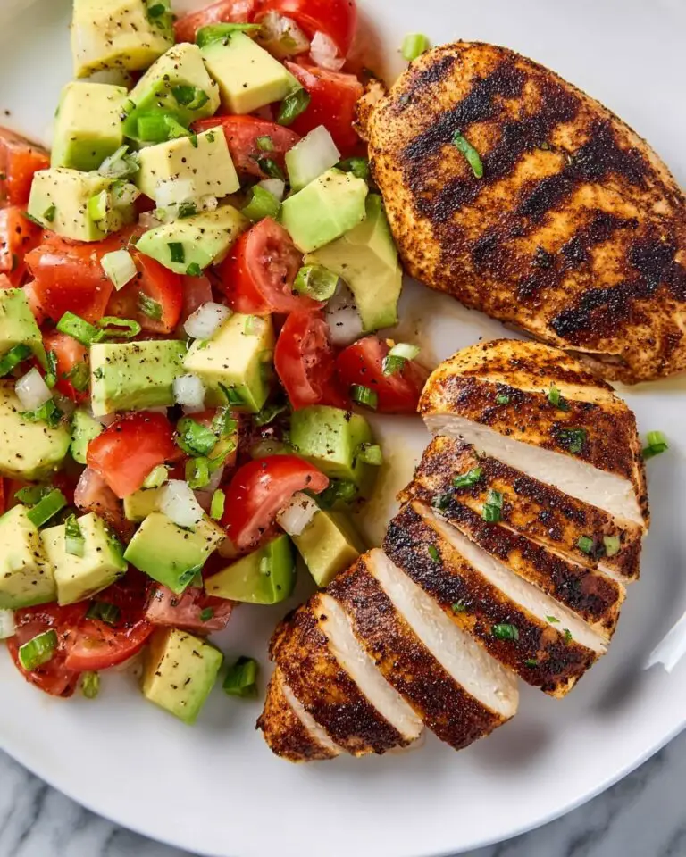 Fiesta Lime Chicken with Avocado Salsa Recipe