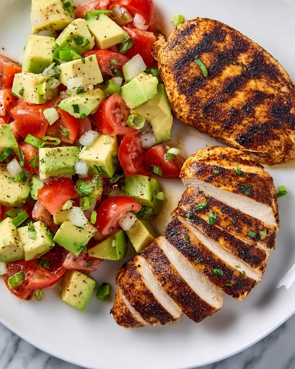 Fiesta Lime Chicken with Avocado Salsa Recipe