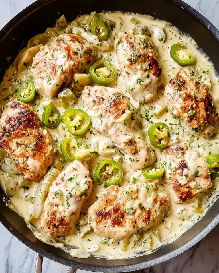 Creamy Pepperoncini Chicken Skillet Recipe