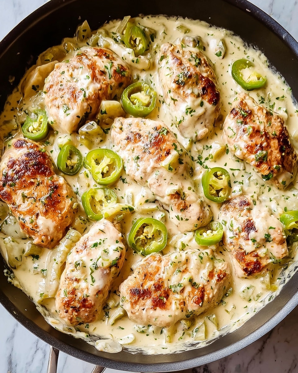 Creamy Pepperoncini Chicken Skillet Recipe