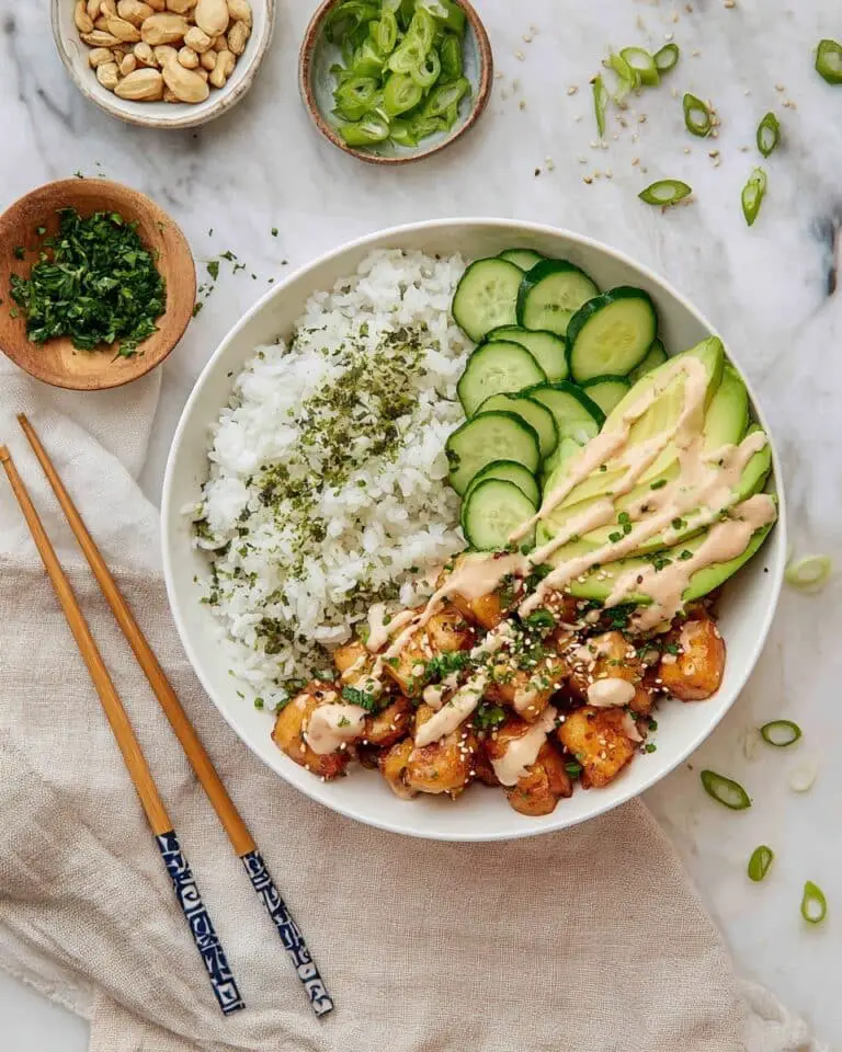 Spicy Salmon Bowls with Coconut Rice Recipe
